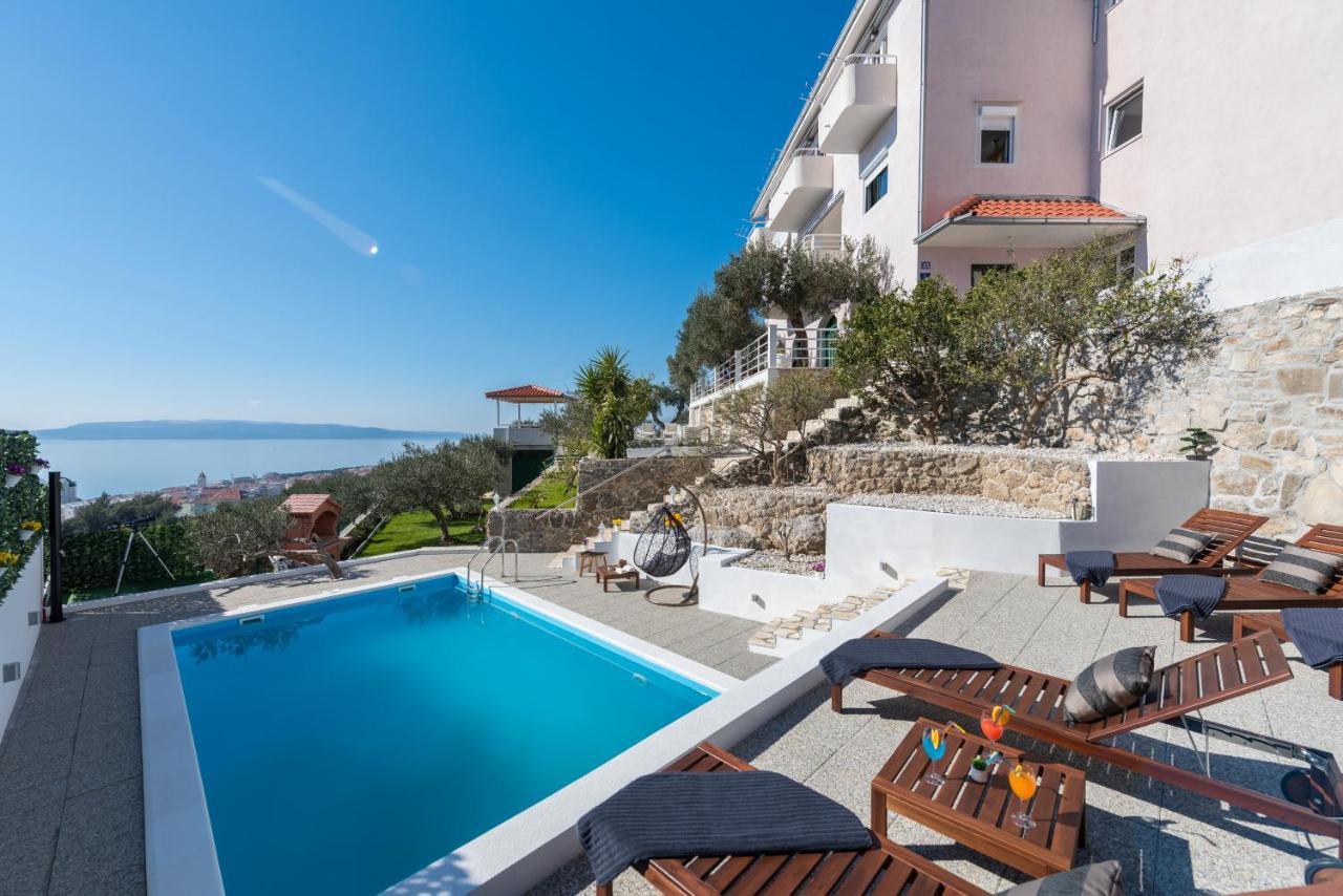 Villa Petra Apartment With Private Pool Makarska Exteriör bild